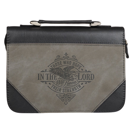 Bible Cover: Guidance Black Faux Leather
