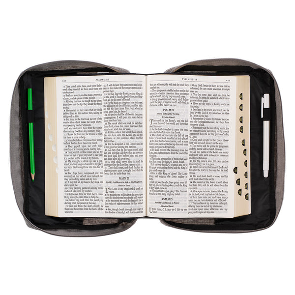 My Light and Salvation Gray Value Bible Cover