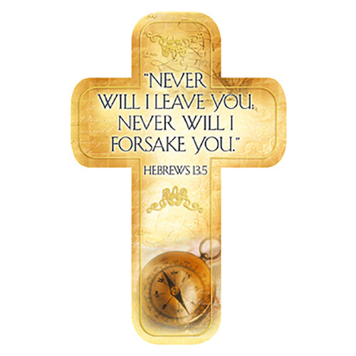Cross Bookmark - Never Will I Leave You