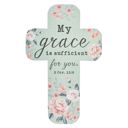 Paper Cross Bookmark - My Grace Is Sufficient