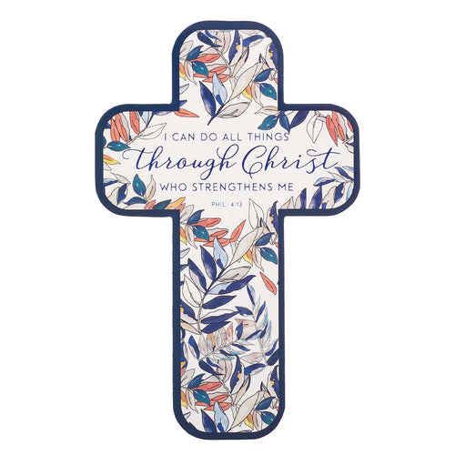 Cross Bookmark - All Things Through Christ Philippians 4:13