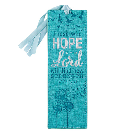 Faux Leather Bookmark - Nothing Will Be Impossible Pink Floral Faux Leather Bookmark - Matthew 17:20