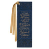 I Know The Plans Floral Trellis Blue Faux Leather Bookmark - Jeremiah 29:11