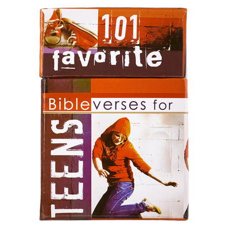 101 Favorite Bible Verses for Teens Teal and Blue Box of Blessings