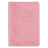 Daily Light for Women Devotional - Faux Leather Light Pink