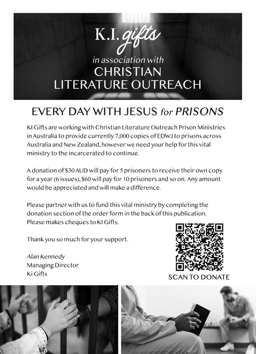 Gift for Australian & NZ Prisons subscriptions $100 Donation