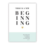 Large Poster - Today is a New Beginning