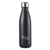 Stainless Steel Water Bottle - He Restores My Soul Black Psalm 23:3