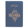 Mr. and Mrs. 366 Blue Faux Leather Devotions for Couples