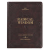 Radical Wisdom Brown Faux Leather Daily Devotional for Men