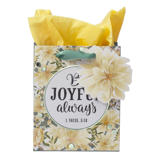 Extra Small Gift Bag – Be Joyful Always 1 Thessalonians 5:16