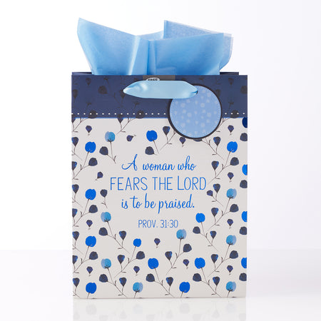 Medium Gift Bag - Strong and Courageous Dad