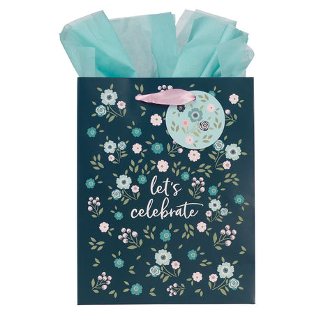 Pastel Meadow Large Landscape Gift Bag with Card