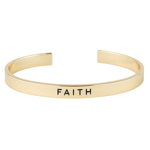 Simply Faith Cuff Bracelet - Faith