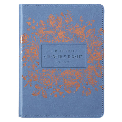 Strength & Dignity Classic LuxLeather Journal - Proverbs 31:25