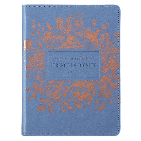Strength & Dignity Classic LuxLeather Journal - Proverbs 31:25