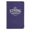 Full Grain Leather Journal - Be Strong and Courageous Joshua 1:9