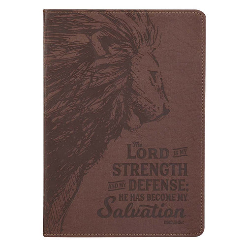 Classic Journal - My Strength & My Defense Brown