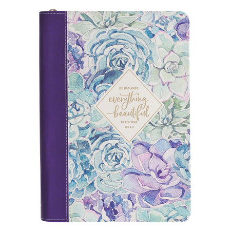 It IS Well Hymn Blue Faux Leather Classic Journal with Zippered Closure