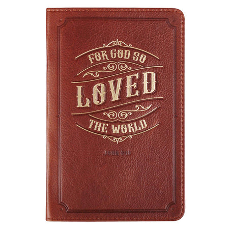 Faith Brown Full Grain Leather Journal with Wrap Closure
