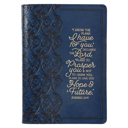 Strong and Courageous Topas Pink Faux Leather Journal with Zipper Closure - Joshua 1:9