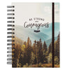 Be Strong and Courageous Large Wirebound Journal with Elastic Closure - Joshua 1:9