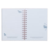Strength & Dignity Pink Butterfly Garden Large Wirebound Journal - Proverbs 31:25