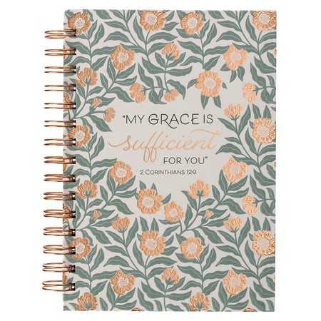 The Plans I Have for You Plum Floral Wirebound Journal - Jeremiah 29:11