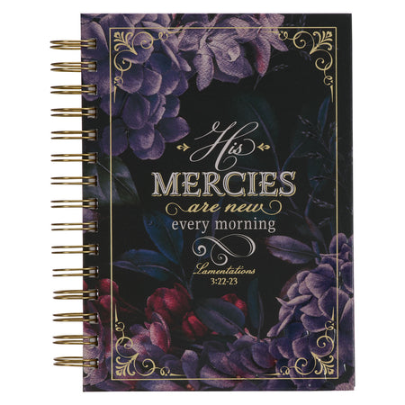 Strength & Dignity Pink Butterfly Garden Large Wirebound Journal - Proverbs 31:25