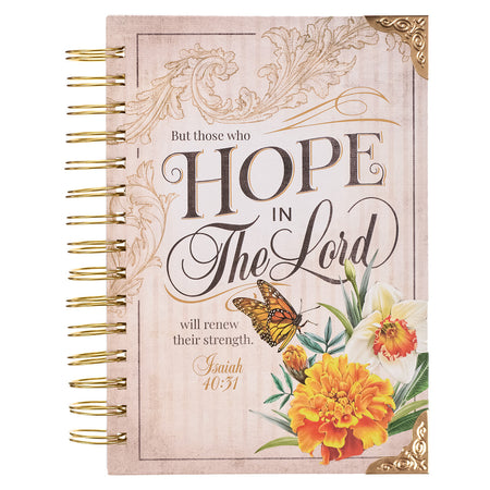 Trust in the LORD Floral Wirebound Journal - Proverbs 3:5