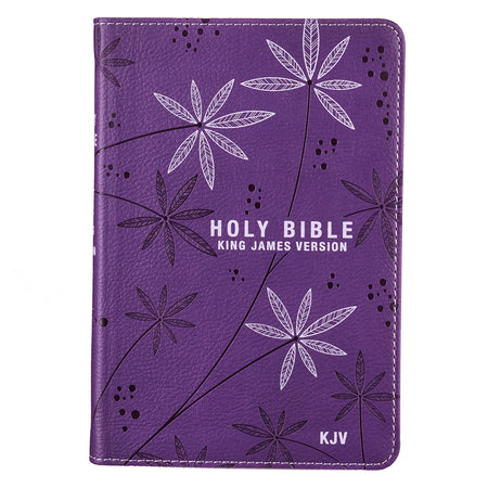NKJV End-Of-Verse Reference Bible Compact Large Print Purple (Red Letter Edition)