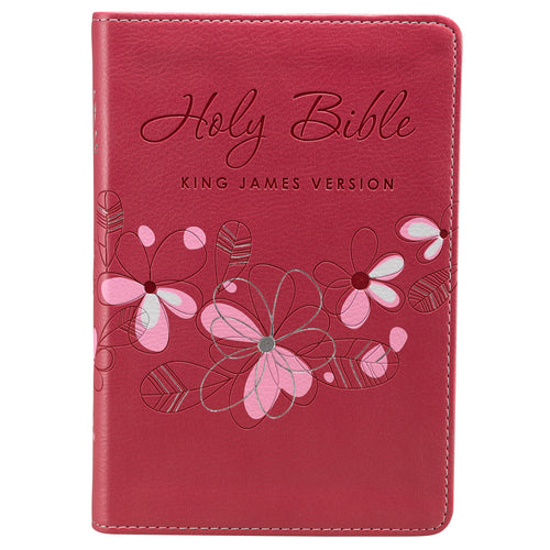KJV Compact Bible - Pink Faux Leather