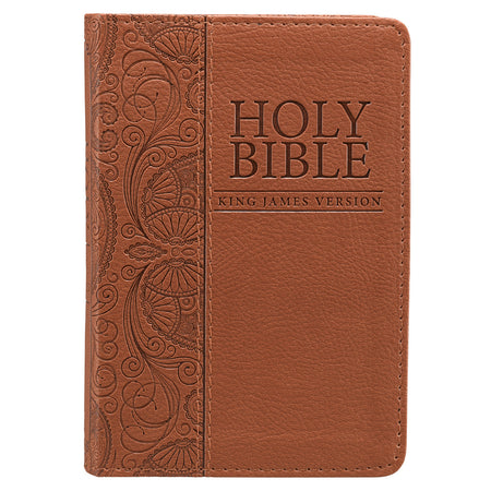 KJV Compact Bible - Black Zippered Faux Leather