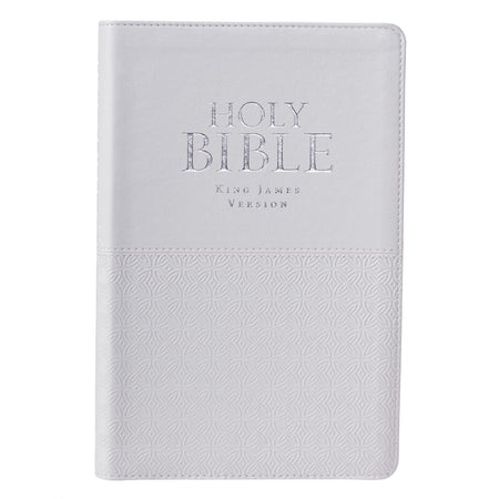 KJV Bible - Tiffany Blue Faux Leather Large Print Compact