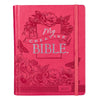 KJV Journaling Bible - My Creative Bible Bright Pink Faux Leather