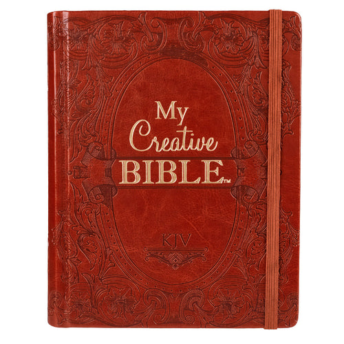 KJV My Creative Bible - Brown Faux Leather Hardcover
