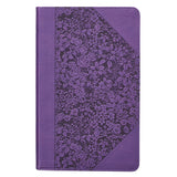 Purple Floral Faux Leather Giant Print King James Version Bible
