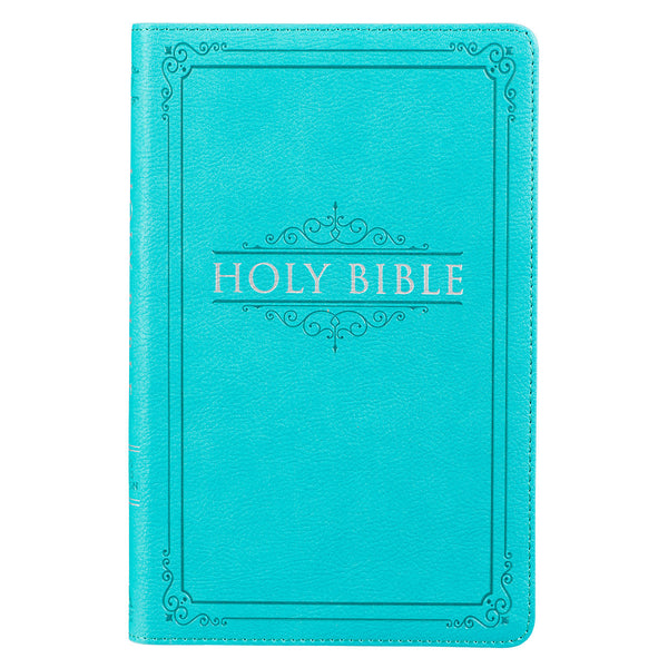 Teal Faux Leather King James Version Gift Edition Bible