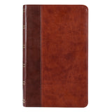 Brown Half-bound Faux Leather Giant Print King James Version Bible