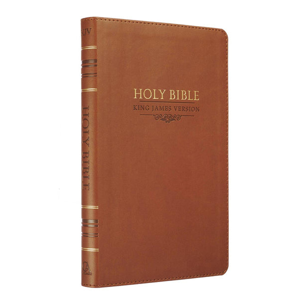 Saddle Tan Faux Leather Gift Edition King James Version Bible