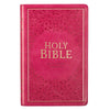 KJV Faux Leather Deluxe Gift Bible with Thumb Index Pink