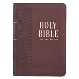 KJV Large Print Compact Bible - Brown Heat-debossed