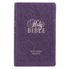 KJV Giant Print Bible - Purple heat-debossed