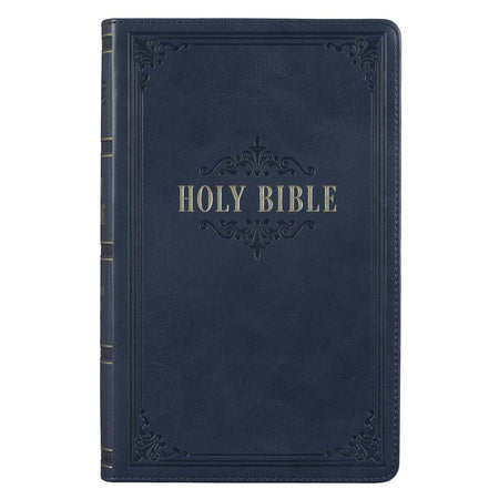 KJV King James Version Bible - Black Faux Leather Zippered Pocket Bible