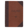 KJV Giant Print Full-size Bible - Two-tone Brown heat-debossed