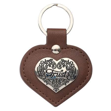 Metal Keyring with Link Chain - Live by Faith