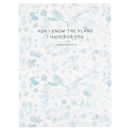 Wirebound Notepad - Strength & Dignity Blue Roses Proverbs 31:25