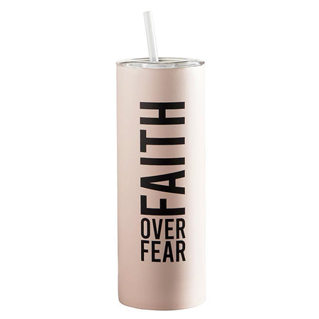 Be Strong and Courageous Navy Stainless Steel Travel Tumbler - Joshua 1:9