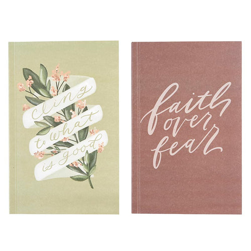 Notebook Set - Cling to What is Good/Faith Over Fear