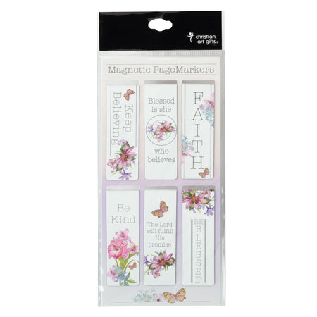 Magnetic Page marker Set - Floral Garden